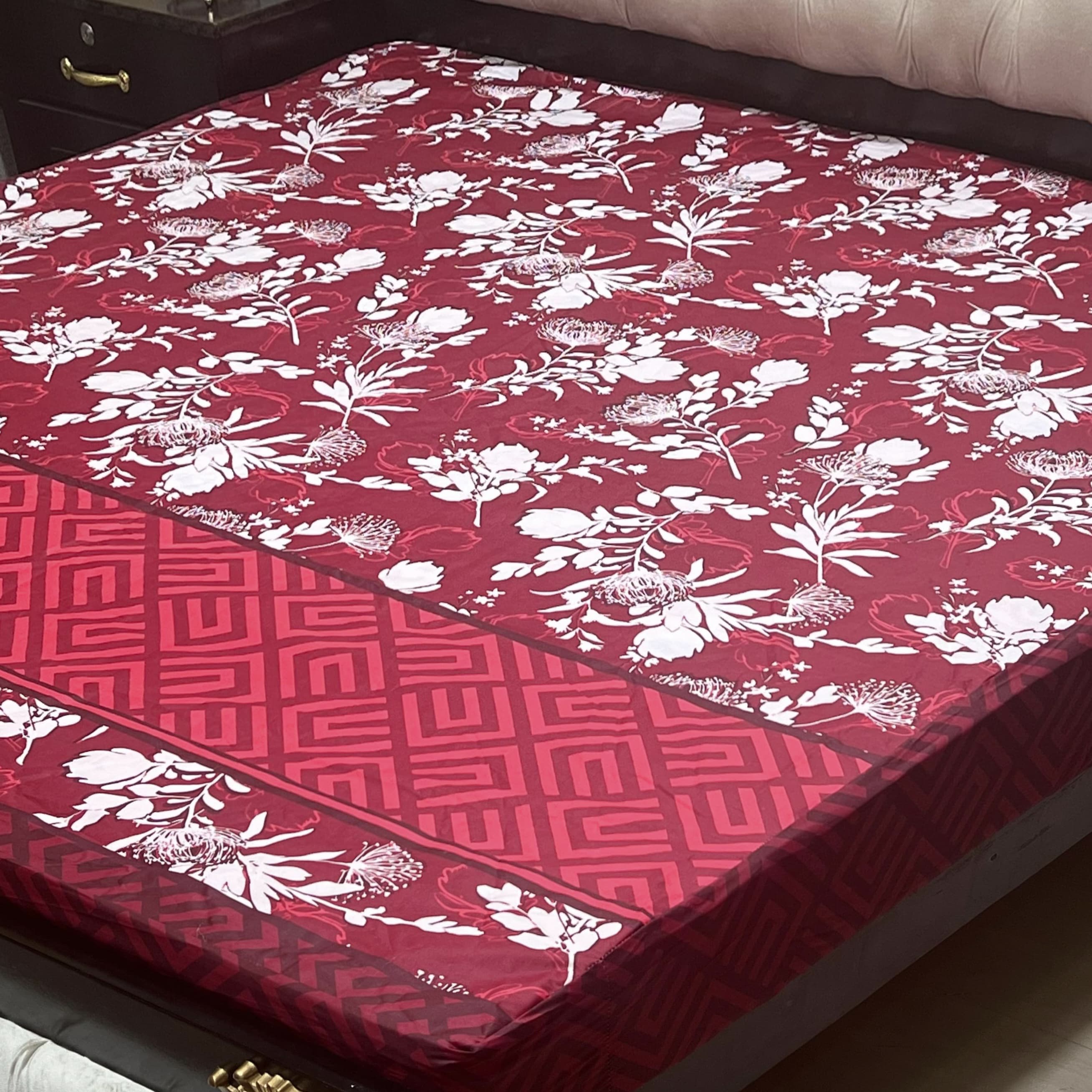 Printed WaterProof Mattress Cover ( Double Bed king Size)