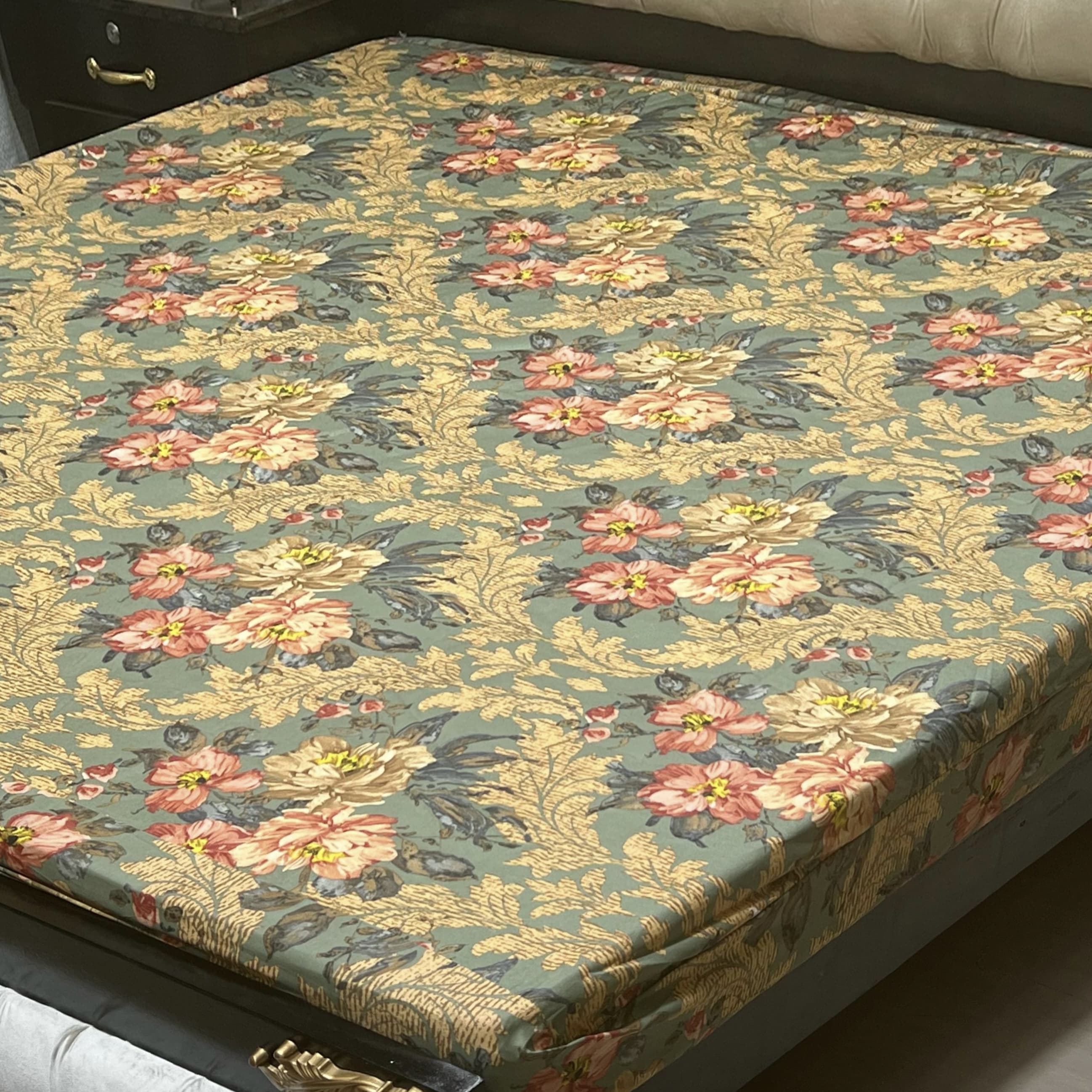 Printed WaterProof Mattress Cover ( Double Bed king Size)