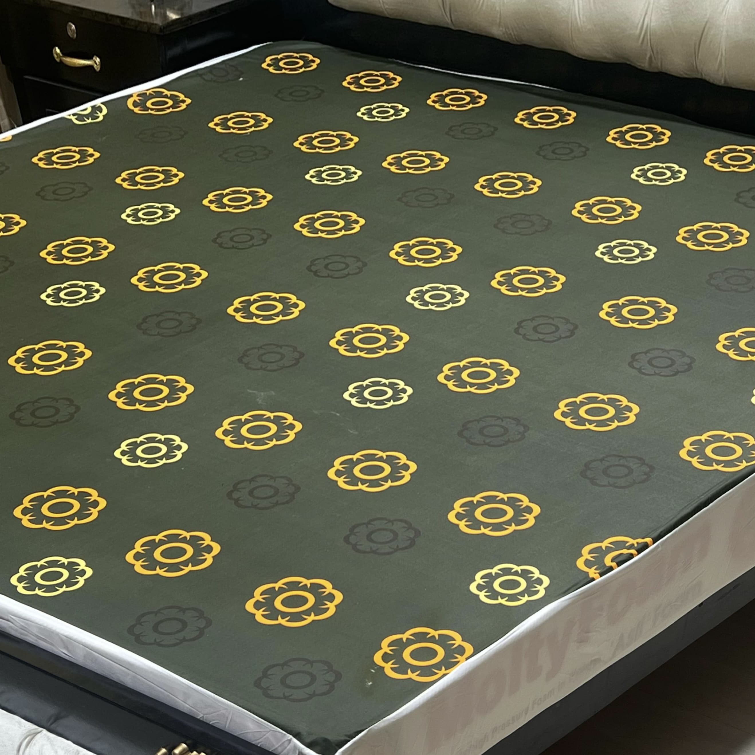 Printed WaterProof Mattress Cover ( Double Bed king Size)