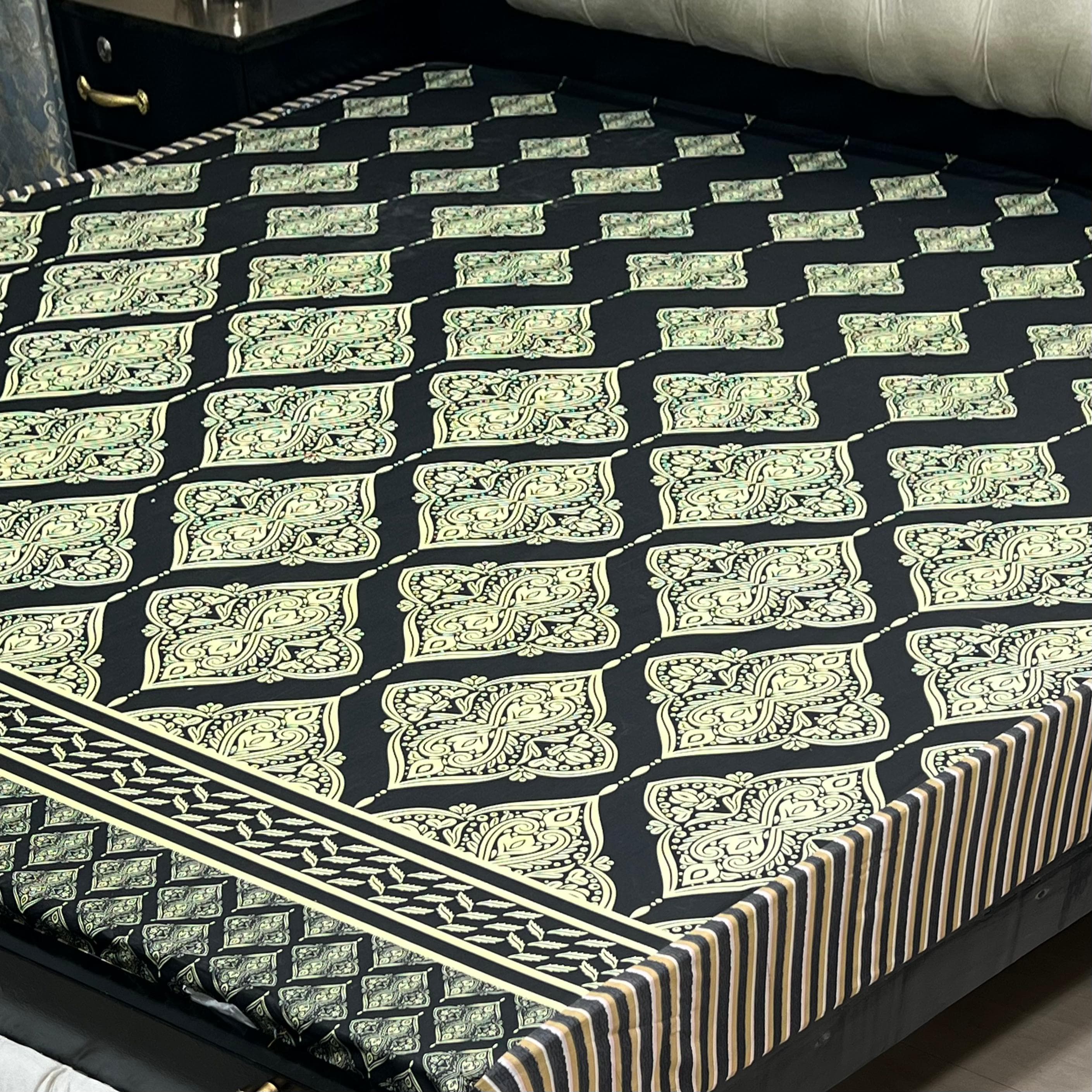 Printed WaterProof Mattress Cover ( Double Bed king Size)