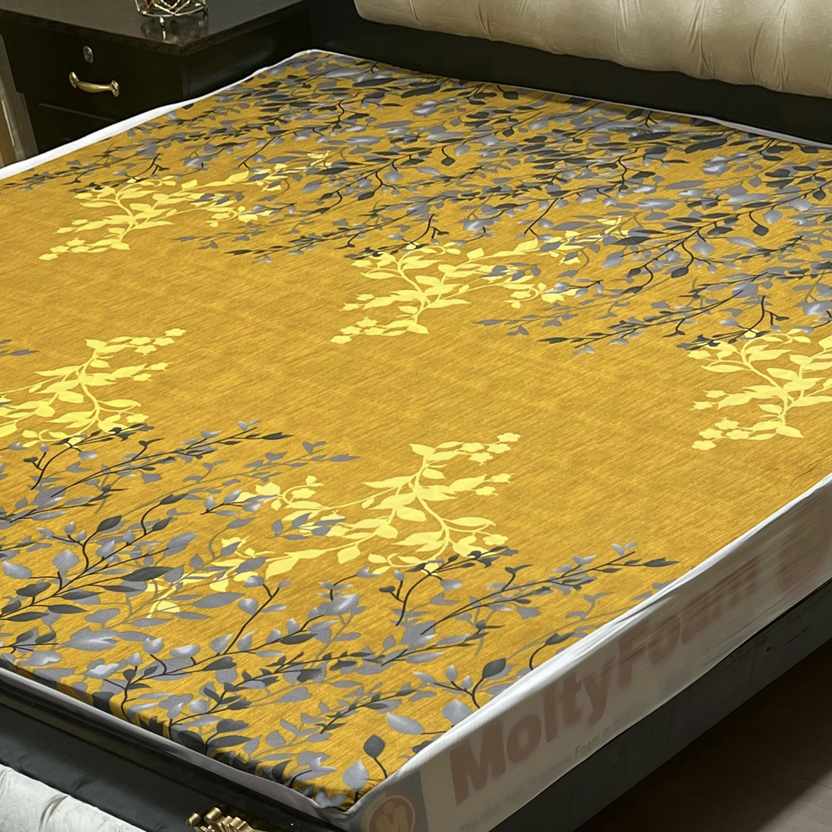 Printed WaterProof Mattress Cover ( Double Bed king Size)