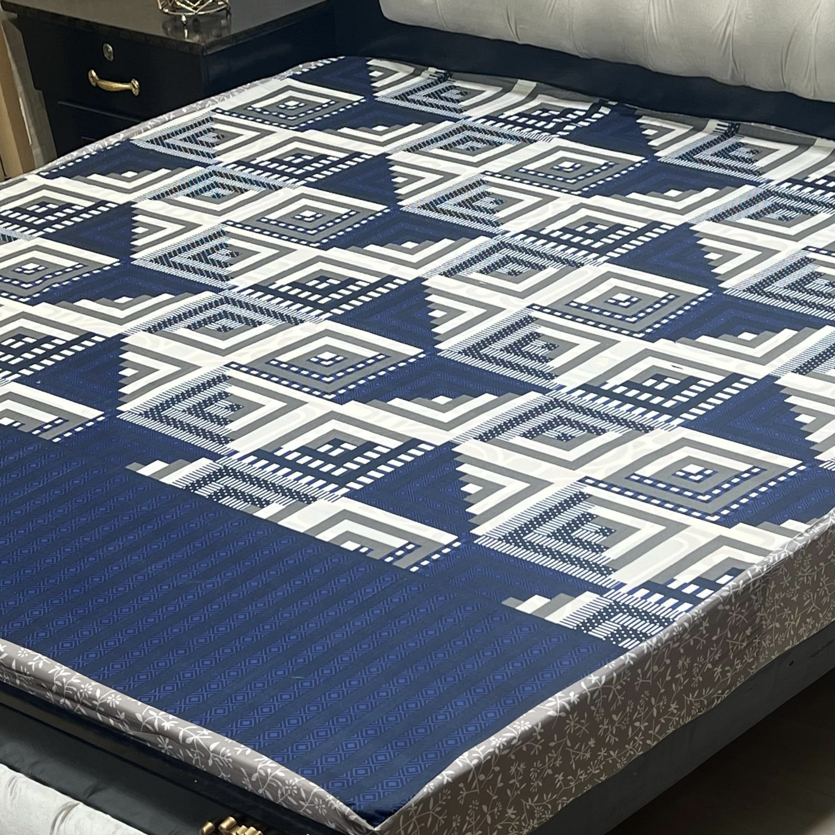 Printed WaterProof Mattress Cover ( Double Bed king Size)