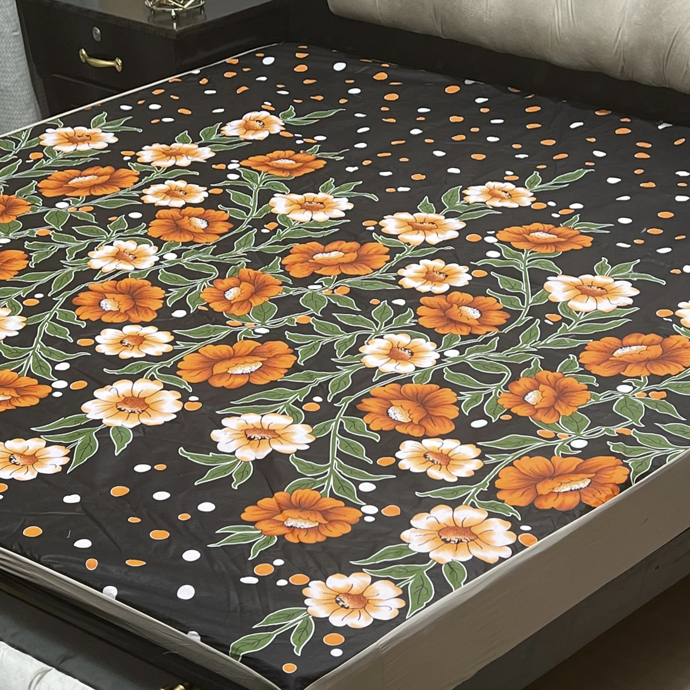 Printed WaterProof Mattress Cover ( Double Bed king Size)