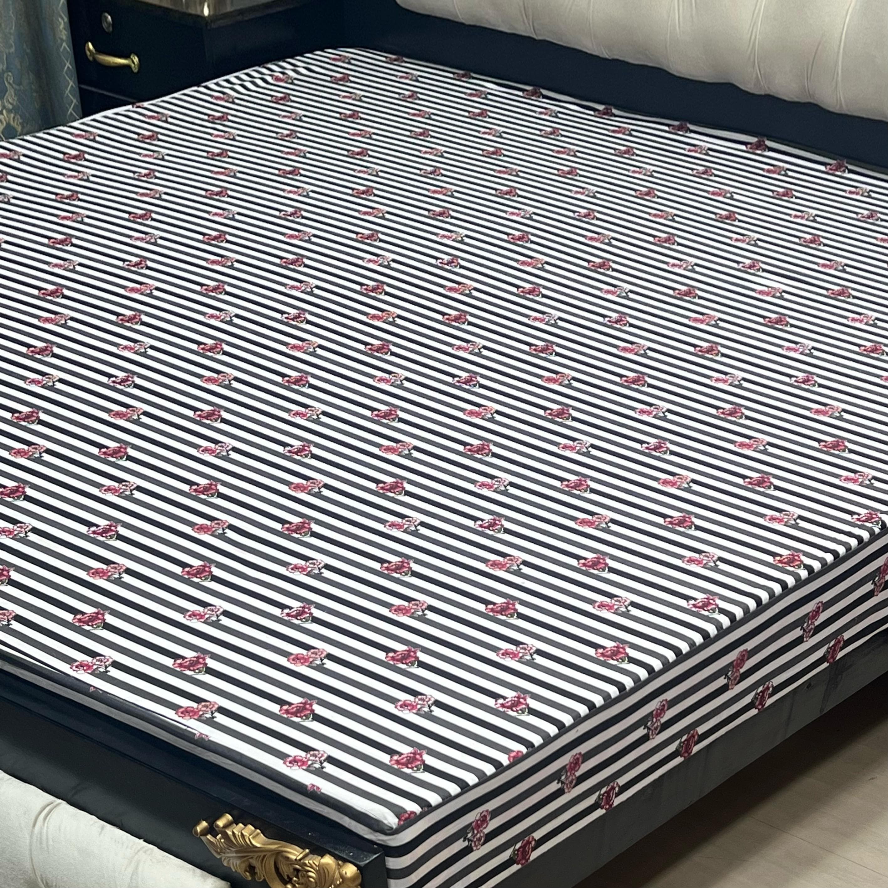 Printed WaterProof Mattress Cover ( Double Bed king Size)